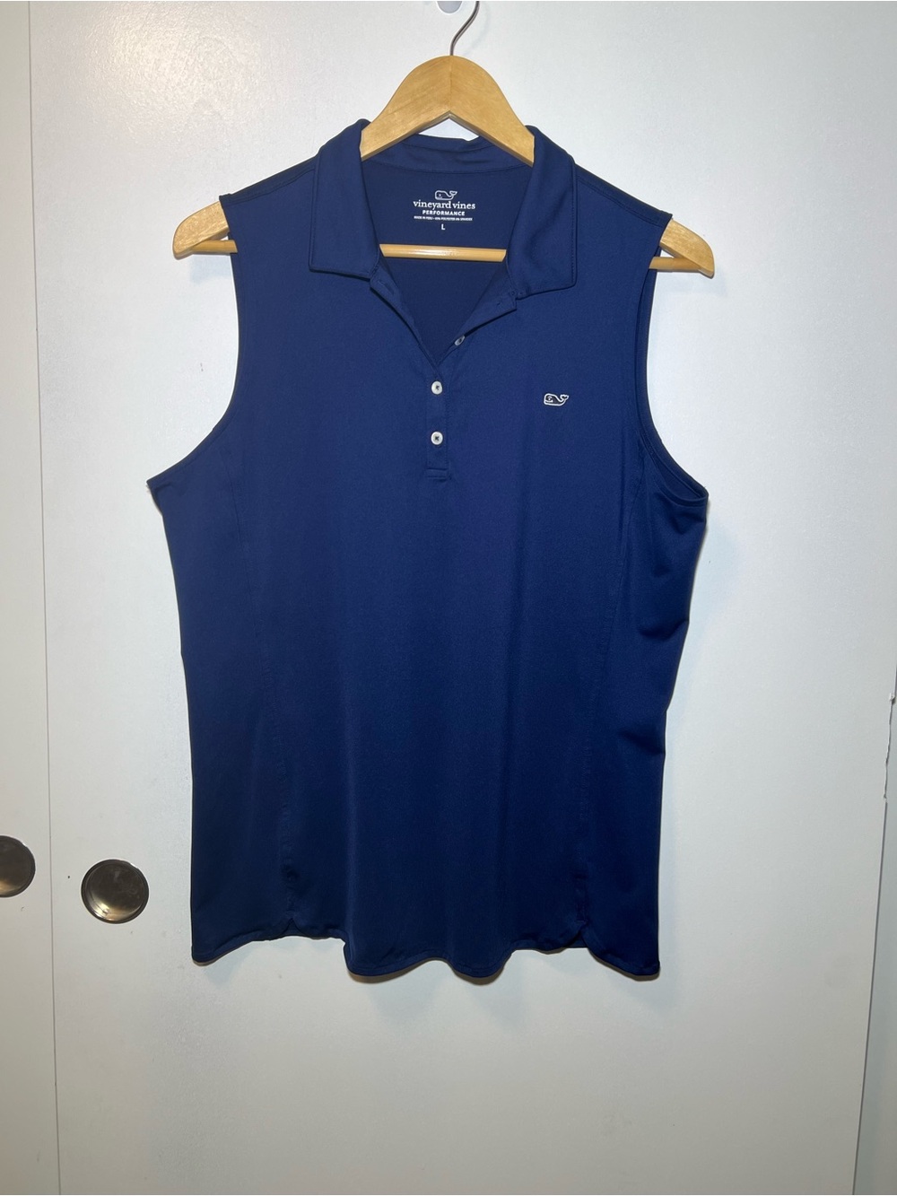Vineyard Vines Jersey Stretch Women's Sleeveless Golf Tennis Polo Shirt - Picture 3 of 8